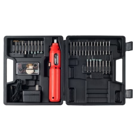 Fleming Supply 60 pc 3.6V Cordless Rotary Tool Set 131100MDL
